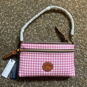 Dooney & Bourke pink and white gingham collection